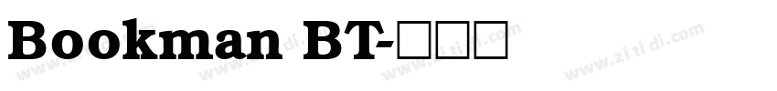 Bookman BT字体转换